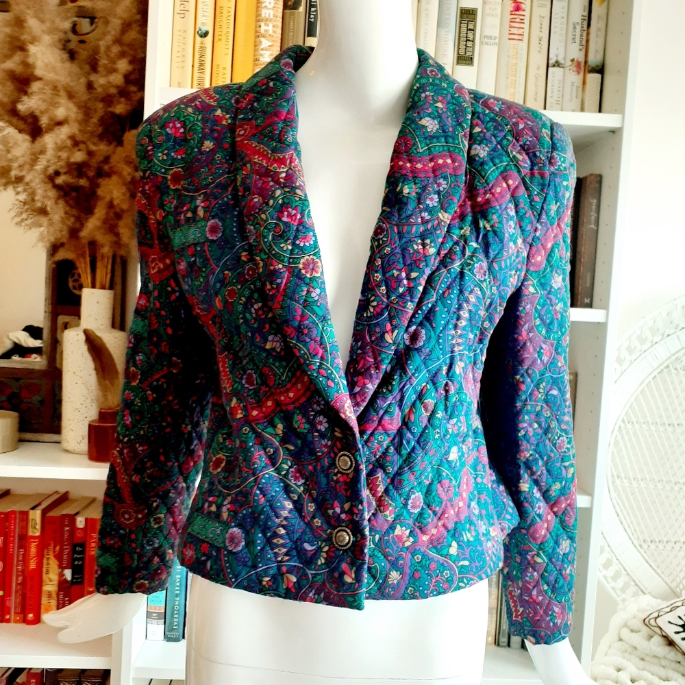 David Brooks Colorful Patterned Blazer